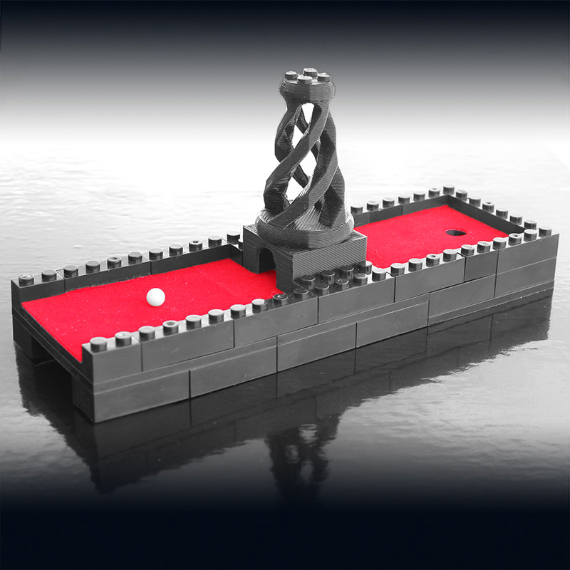 Fire & Night™ Twisted Tower Desktop Golf Hole Set